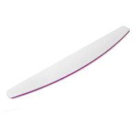 Pilnik do paznokci dwustronny łódka, półksiężyc, biały, 180/240, dobra jakość
