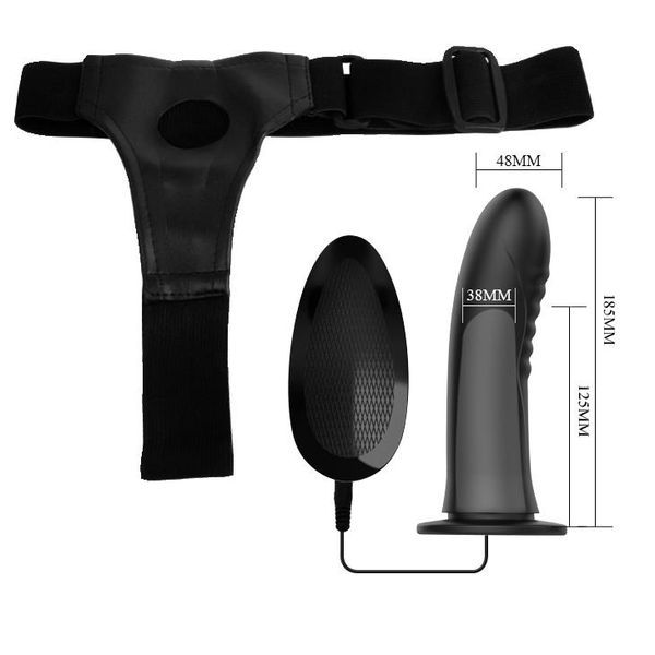 Wibrujące Dildo Paski Majtki Strap-On Puste 18Cm zdjęcie 5