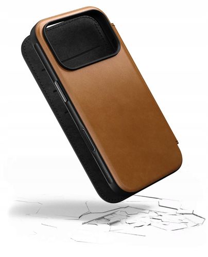 Etui z klapką Nomad do Apple iPhone 17 Pro Max brązowy na Arena.pl