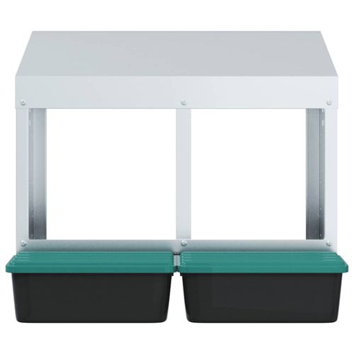 Kurnik 2-komorowy montowany na ścianie, ocynkowana stal na Arena.pl