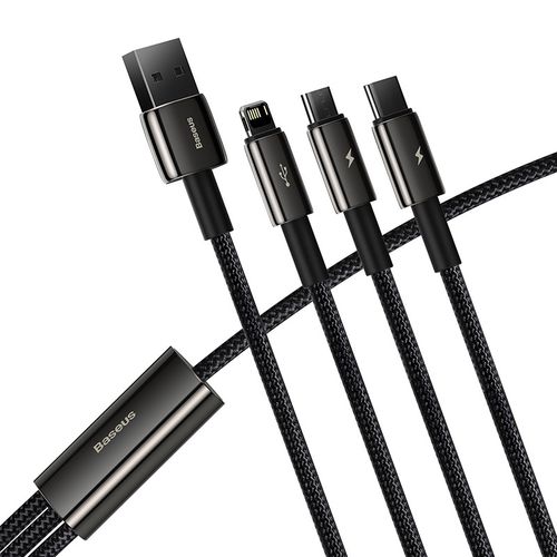 kabel usb 3w1 baseus tungsten gold, usb do micro usb / usb-c / na Arena.pl