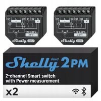 STEROWNIK SHELLY 2PM GEN3 WIFI/BLUETOOTH 2 SZT