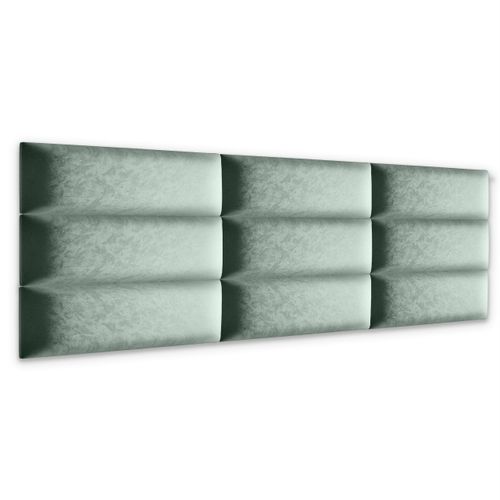 PANELE TAPICEROWANE ŚCIENNE MIĘTOWE WEZGŁOWIE 3D 90cm x 30cm na Arena.pl