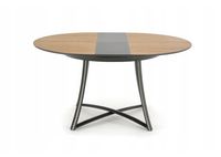 Okrągły stół do jadalni z drewnianym blatem ORETTIM