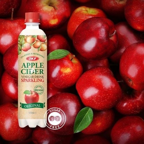 Napój gazowany koreański o smaku jabłka zielonego zero cukru cydr Apple cider OKF 500ml na Arena.pl