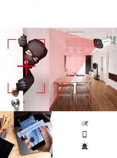 Kamera IP EasyCam zewnętrzna WiFi IR 30m Tuya 2MPx zdjęcie 7