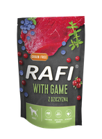 Rafi Mokra karma dla psów z dziczyzną w saszetce 500 g
