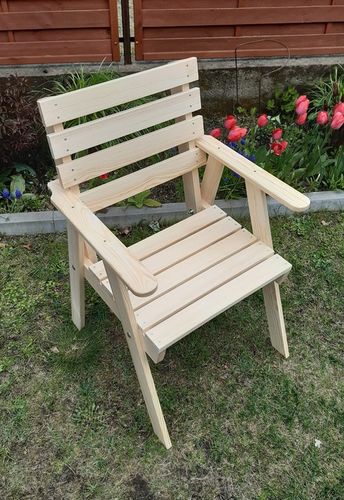 Fotel ogrodowy drewniany na Arena.pl