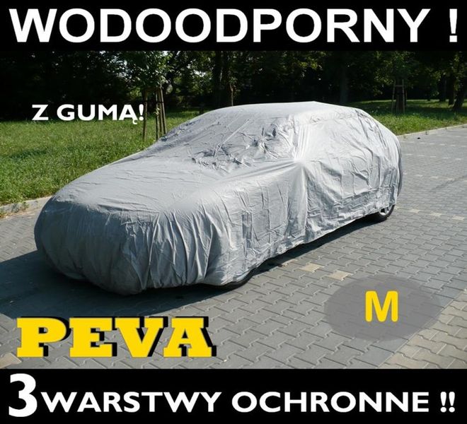 PLANDEKA AUTO POKROWIEC NA SAMOCHÓD PEVA 1-WAR. M zdjęcie 1