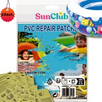 10X ŁATKA ŁATKI ZESTAW NAPRAWCZY BASEN MATERAC PONTON HAMAK WODNY 10SZTUK