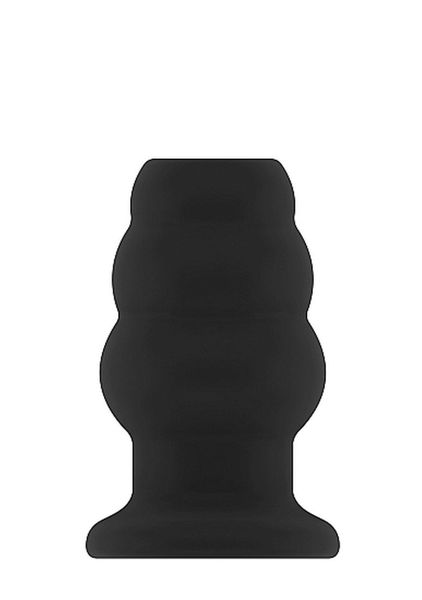 No.49 - Small Hollow Tunnel Butt Plug - 3 Inch - Black zdjęcie 1