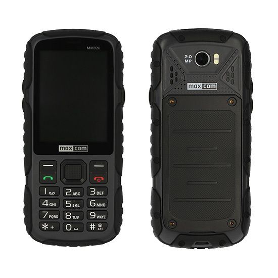 Telefon - MAXCOM MM 920 STRONG CZARNY zdjęcie 1