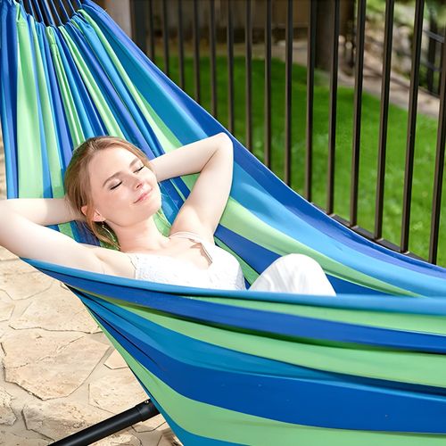 Duży hamak ogrodowy jednoosobowy 200x85cm na Arena.pl