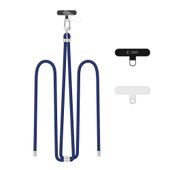 tech-protect c7s rope crossbody strap navy blue/silver