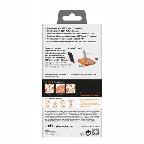 Etui plecki SBS D3O Czarne do Apple iPhone 16 Pro na Arena.pl