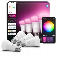 Inteligentna żarówka LED PHILIPS HUE 6W E27 Bluetooth, ZigBee (4 szt.)