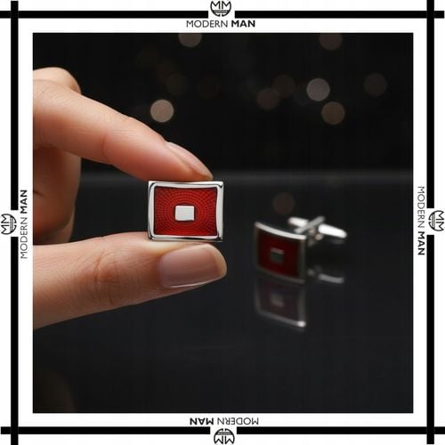 SPINKI DO MANKIETÓW MĘSKIE CZERWONE IDEALNY PREZENT DLA NIEGO na Arena.pl