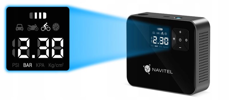 Kompresor do pompowania AKUMULATOROWY 8,27 bar zdjęcie 4