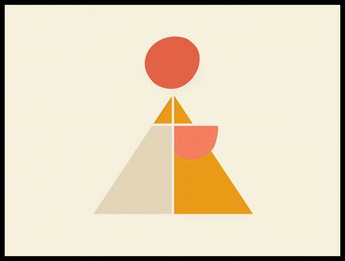 Plakat 80x60cm Piramida Równowagi na Arena.pl