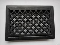 Z05 - KRATKA WENTYLACYJNA CZARNA - 16X23 CM ŻELIWNA KOMINKOWA ŻELIWO