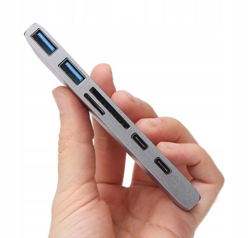 Hub USB-C Macbook 7w1 Adapter HDMI 4K USB 3.0 do Macbook Pro Air M1 M2 M3 na Arena.pl