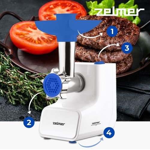 MASZYNKA DO MIELENIA MIĘSA MASZYNA ELEKTRYCZNA ZELMER 1500W 2 KG/MIN na Arena.pl