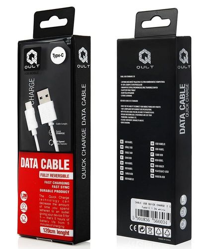 QULT -KABEL USB QUICK CHARGE 2.0 microUSB białe na Arena.pl