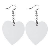 Kolczyki z MDF-u do sublimacji - serce