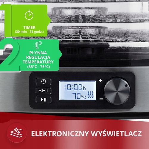 Suszarka spożywcza do grzybów owoców ziół warzyw MPM MSG-12 na Arena.pl