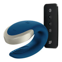 wibrator dla par double love blue satisfyer