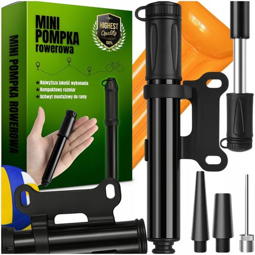 MINI POMPKA ROWEROWA RĘCZNA ALUMINIOWA KOMPAKTOWA DO ROWERU HULAJNOGI 7 BAR na Arena.pl