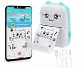 DRUKUŚ DRUKARKA KOT TERMICZNA MINI DRUKARKA PRZENOŚNA papier