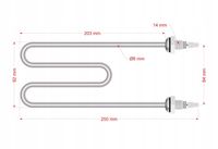 Grzałka do parnika 1400W typ-M Univversal MR04-021