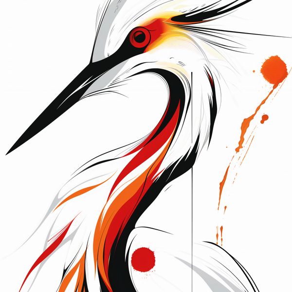 Plakat 30x30cm Bocian zdjęcie 1