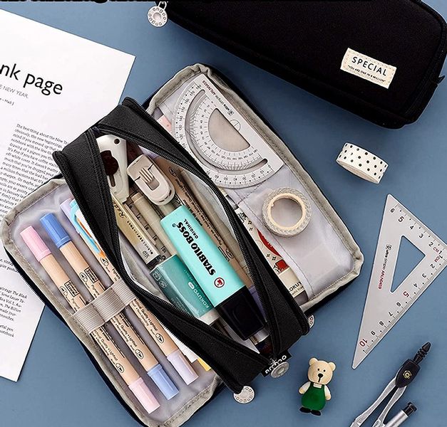 Piórnik Komorowy Saszetka Duża Kosmetyczka 3W1 zdjęcie 7