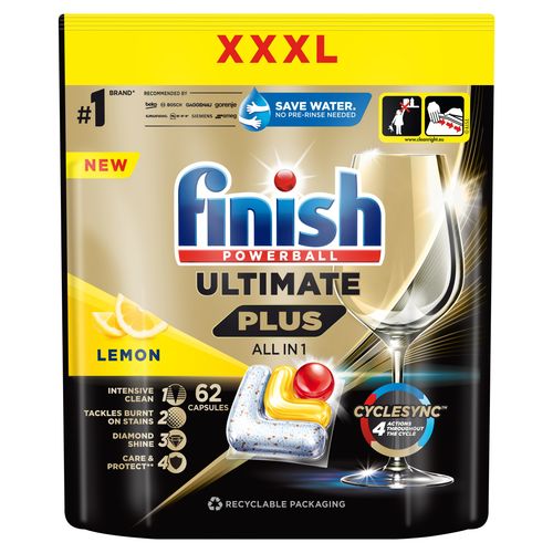 Finish Ultimate Plus Kapsułki do zmywarki 62 Lemon na Arena.pl