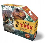 PUZZLE Edukacyjna Układanka Dla DZIECKA Zestaw Dinozaur T-REX Gra LOGICZNA