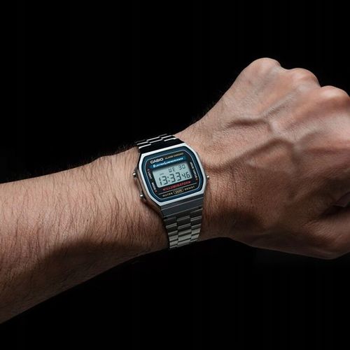 ZEGAREK MĘSKI CASIO RETRO VINTAGE A168WA stoper alarm datownik +BOX na Arena.pl