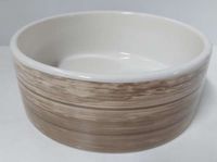 Miska ceramiczna dla psa z motywem drewna 16x6cm
