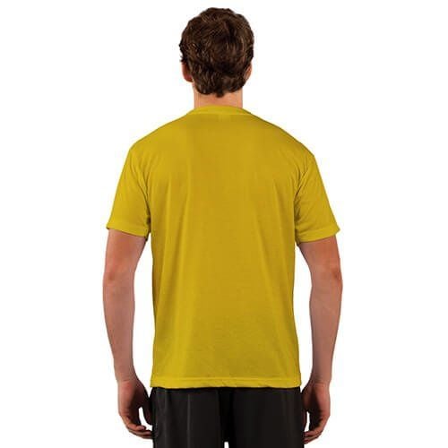 Koszulka Basic z krótkim rękawem do sublimacji - Yellow S zdjęcie 2