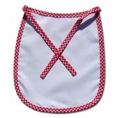 Śliniak Dziecięcy Premium Czerwona Kratka Sublimacja Termotransfer