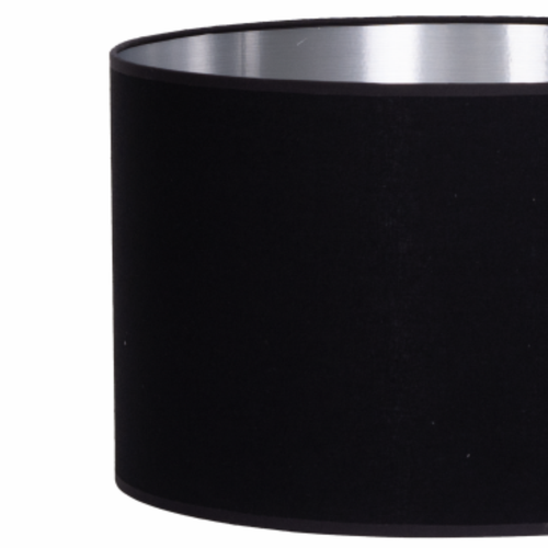 Lampa Stojąca Trigni Biała - Skandynawski Design abażur Czarno srebrny na Arena.pl