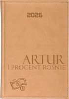 KALENDARZ A5 2026 dzienny z grawerem PLANER DLA BANKOWCA twój napis