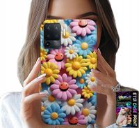 ETUI DO OPPO F19 PRO - KOLOROWE KWIATKI, STOKROTKI FUTERAŁ CASE