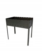 MANGAL GRILL WĘGLOWY SKŁADANY NA 8 SZAMPURY 0,8 MM