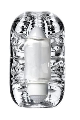 lingam khani, vibrating masturbator, tpe, transparent, 9 cm na Arena.pl