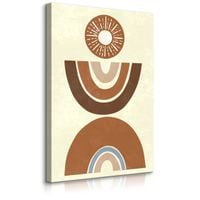 Obraz Na Płótnie Do Salonu Abstrakcja Aztecki Wzór Styl Boho 30cm x 40cm