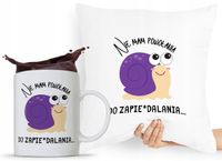 Zestaw Poduszka + Kubek Śmieszny Zabawny Prezent Z Nadrukiem Ze Zdjęciem