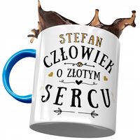 Kubek Błękitny Dla Stefana Męża Kolegi Prezent Z Nadrukiem Ze Zdjęciem