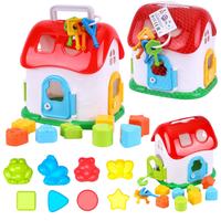 Sorter Kształtów Domek Edukacyjny Z Kluczami Dla Dzieci 6719